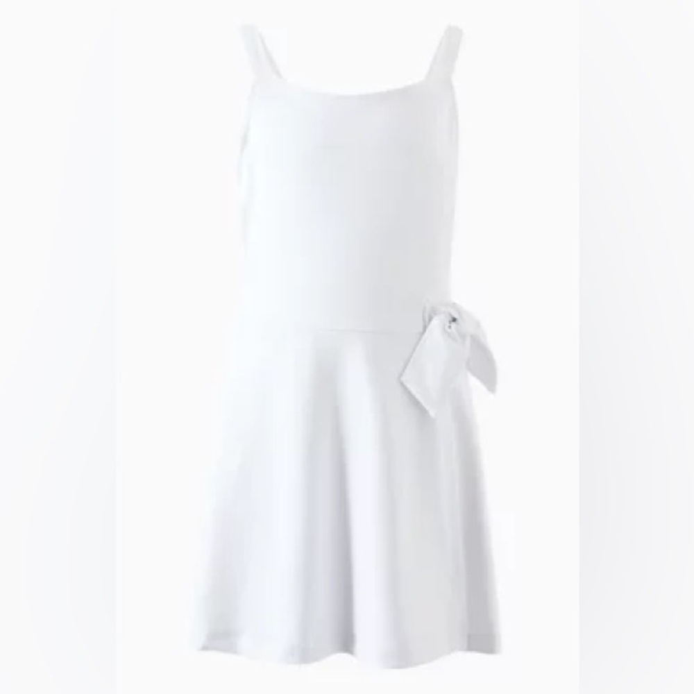 Habitual Girl White Sleeveless Tie Waist Tennis Dress - Party Casual New SZ 16